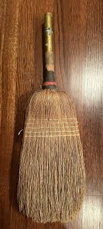 Antique Vintage Fireplace Hearth Witch Straw Broom 25” H ...