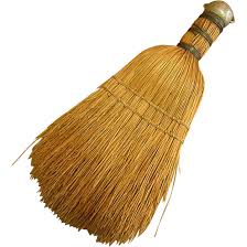 Rustic Straw Whisk Broom. For Sale at Ruby Lane