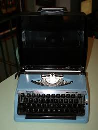 Vintage Brother Charger 11 Blue Portable Typewriter & Case ...