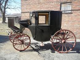 Our ca. 1870 Studebaker Brougham Carriage once used by Fannie Mae Moore Hornor is off on a new journey for conservation!