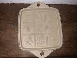 Vintage 1988 Brown Bag Cookie Art Mold Shortbread Baking Pan ...