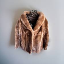 Vintage Fur Jacket, Reddish Brown Mink Short Fur Jacket Silk Lining | eBay