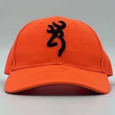 Browning Hat - Safety Orange Hunting Outdoor StrapBack ...