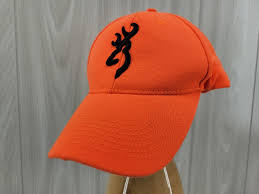 Browning Blaze Orange Hat w/ Black 3-D Embroidered Logo ...