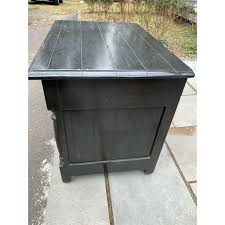 Bausman & Company English Nightstand With Inlaid Plank Top ...