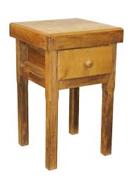 Lot - French Provincial butcher block on oak stand
