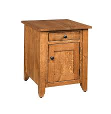 QW Amish Modern Mission Enclosed End Table – Quality Woods ...