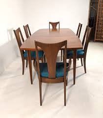 Mid Century Modern Broyhill Dining Set, 6 Chairs, 2 Leaves ...