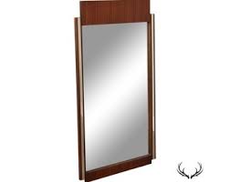 Broyhill Premier Mid Century Modern Walnut and Chrome Wall ...