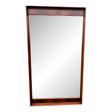 Vintage Mid-Century Modern Wall Mirror in Rosewood | Chairish
