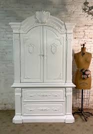 French Armoire Painted Cottage Chic Shabby French Romantic Armoire/ Wardrobe | eBay