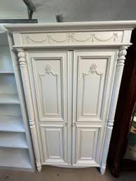 White solid wood armoire Wardrobe cabinet Chest Dresser for Sale in Riverview, FL - OfferUp
