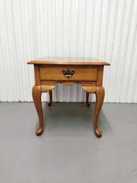 Broyhill Furniture Rustic Country Style Pecan 22" Accent End ...