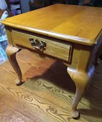 Mid Century Solid Oak End Table / Side Table (ET80) | eBay