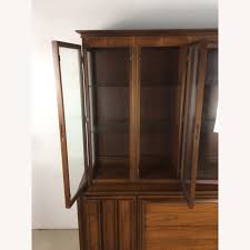 Mid Century Modern 2 Piece China Cabinet - AptDeco