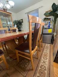Dining Room Heavy Duty Italian Cherry Wood Table w/ 6 Matching Chairs for Sale in Cliffside Park, NJ - OfferUp