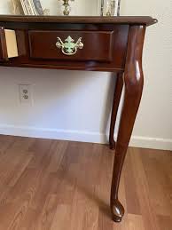 Vintage Writing Table), Queen Anne style Desk. Solid Wood ...