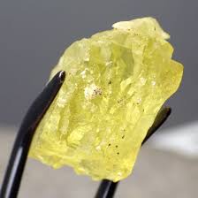 Beryl var. Heliodor, Ukraine 63.39 Ct etched crystal ...