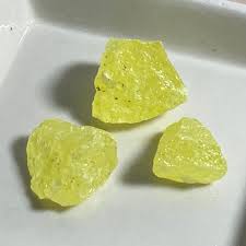 サルファ(硫黄) 原石 3個パック コロンビア産 | Hanamomo-stone