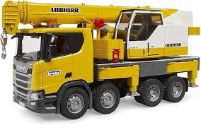 Amazon.com: Bruder 03571 Scania Super 560R Liebherr Crane ...