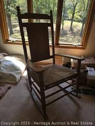 Wooden Rocking Chair (Heavy) Auction | Heritage Auction & Real Estate