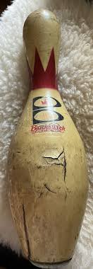Vintage Wood Brunswick Score King 50 Bowling Pin | eBay
