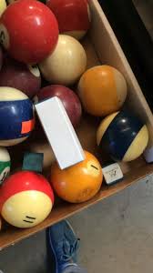 Sold at Auction: Lot of vintage pool balls