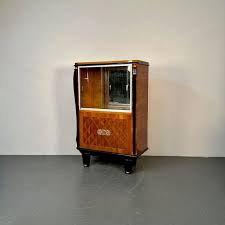 French Art Deco Marquetry Vitrine / Cabinet, Buffet ...