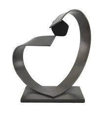 Edward M. Adams Modernist Bronze Sculpture "courage and ...