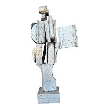 Vintage Boho Abstract Brutalist Sculpture | Chairish