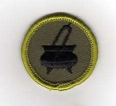 Cooking Merit Badge, Type F Rolled Edge Khaki Twill (1961-68 ...