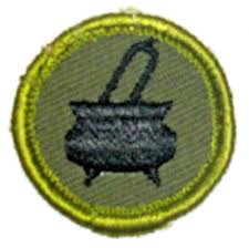 Boy Scout COOKING Merit Badge Type F (1961-68) Khaki Rolled ...