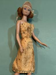 Vintage Barbie Clone Golden Yellow Fashion with Head Scarf ...