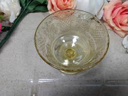 1930s Normandie Amber Federal Glass Depression Glass Champagne / Tall Sherbet Footed Bowl 2-3/4 Inch Height - Etsy