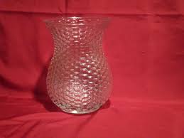 Hour Glass Style Beveled Vase | eBay