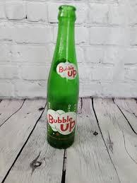 Vintage 1960's Bubble Up Glass Bottle Bottle 10 Fl Oz Peoria ...