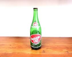 Vintage Bubble UP Green Glass Bottle 26 Oz - Etsy