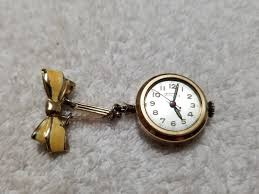 Vintage Antique Fortis Winding Pocket Watch Brooch (Pre ...