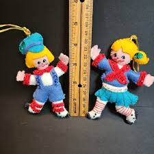 VTG Bucilla Old Woman in the Shoe Felt Jeweled Beaded Sequin ...