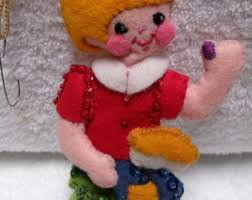 Vintage 1970s Handmade Little Jack Horner Christmas Ornament ...