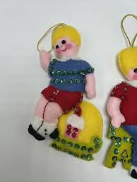 Christmas Bucilla Felt Applique Holiday Tree Ornament Kit ...