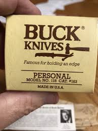 Buck 118 Personal Knife With Box And Custom Sheath 1987 | eBay
