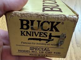 PRE DATE CODE BUCK 119 KNIFE NEVER USED IN BOX | eBay