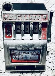 Vintage Buckaroo Slot Machine Coin Bank Made In Hong Kong-extreamly rare | eBay