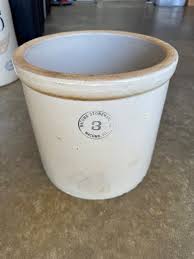 Vintage Blue Ribbon Brand 3 Gallon Stoneware Crock ...