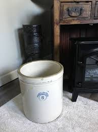 Antique Large Rare Heavy 6 Gallon Stoneware Eagle Crock Salt ...