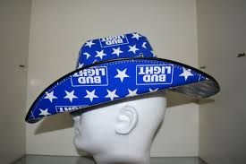 Bud Light Patriotic Cowboy/Cowgirl HAT Beer Box OSFM ...