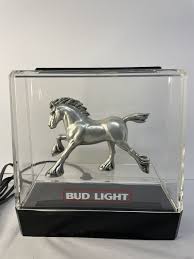 BUDWEISER Light Vintage Clydesdale Light 1982 | eBay