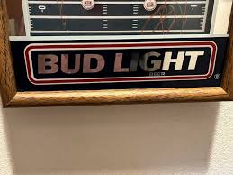 Vintage Budweiser Bud Light Super Bowl Football Wall Clock 17”X10” Not Running | eBay
