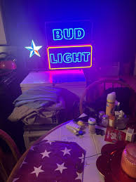 Animated Bud Light Texas Flag 36"x24" Neon Beer Bar Sign ...